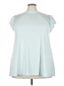 Torrid Teal Short Sleeve Top Size 3X Plus (3) - photo 1