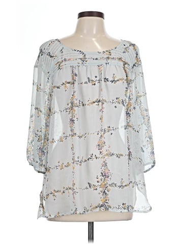 LC Lauren Conrad 3/4 Sleeve Blouse (view 1)