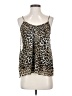 Aqua 100% Polyester Brown Sleeveless Top Size XS - photo 1