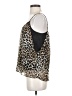 Aqua 100% Polyester Brown Sleeveless Top Size XS - photo 5