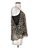Aqua 100% Polyester Brown Sleeveless Top Size XS - photo 4