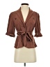 Cartonnier Brown Silk Blazer Size 2 - photo 1