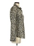 J.Crew 100% Cotton Animal Print Brown Long Sleeve Blouse Size 2 - photo 4