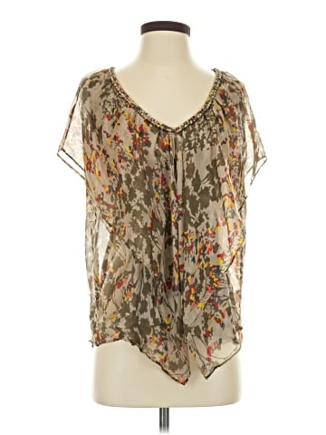 Postella Short Sleeve Silk Top (view 1)