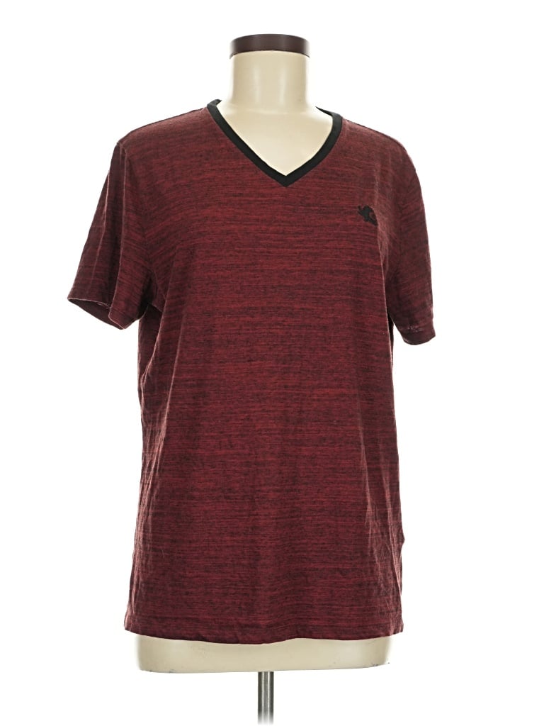 Pre-owned Express Active T-shirt In Burgundy