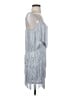 Lulus 100% Polyester Silver Cocktail Dress Size S - photo 4
