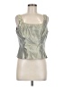 Carlisle 100% Silk Silver Sleeveless Top Size 10 - photo 1
