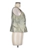 Carlisle 100% Silk Silver Sleeveless Top Size 10 - photo 4