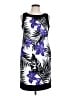 AB Studio Tropical Purple Cocktail Dress Size 12 - photo 1