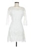 MSLG 100% Polyester White Cocktail Dress Size M - photo 1