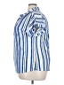 Joie De Vivre Stripes Blue Short Sleeve Blouse Size 3X - photo 5