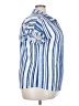 Joie De Vivre Stripes Blue Short Sleeve Blouse Size 3X - photo 4