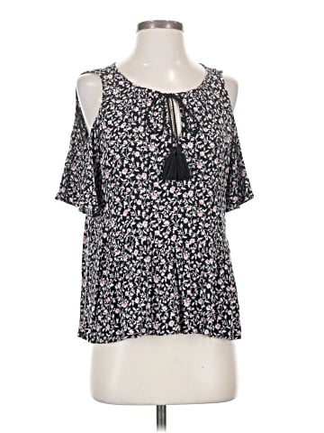 a.n.a. A New Approach Short Sleeve Blouse (view 1)