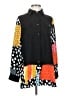 Gracia Color Block Black Long Sleeve Blouse Size S - photo 1