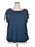 AUW Blue Short Sleeve Top Size 2X - photo 1
