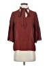 Urban Romantics 100% Polyester Burgundy 3/4 Sleeve Blouse Size S - photo 1