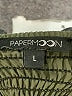 Papermoon 100% Polyester Green Sleeveless Blouse Size L - photo 7