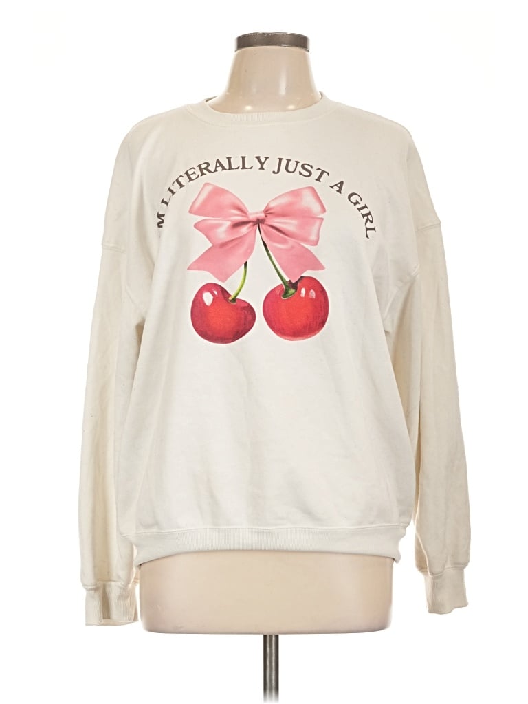 Pre-owned Wound Up Sweatshirt In Ivory