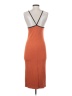 Zara 100% Polyester Orange Casual Dress Size XS - photo 2