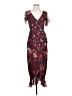 Vone 100% Polyester Burgundy Cocktail Dress Size 2 - photo 1