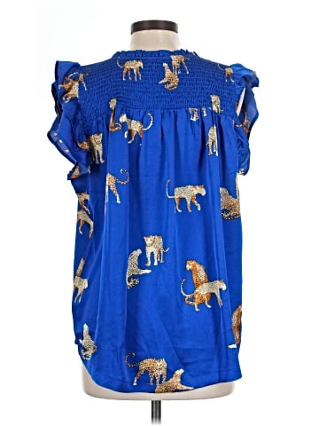 Umgee Short Sleeve Blouse (view 2)