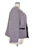 Tahari by ASL 100% Polyester Houndstooth Purple Blazer Size 20w - photo 4