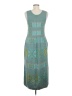 Peruvian Connection Argyle Teal Casual Dress Size M (estimated) - photo 2