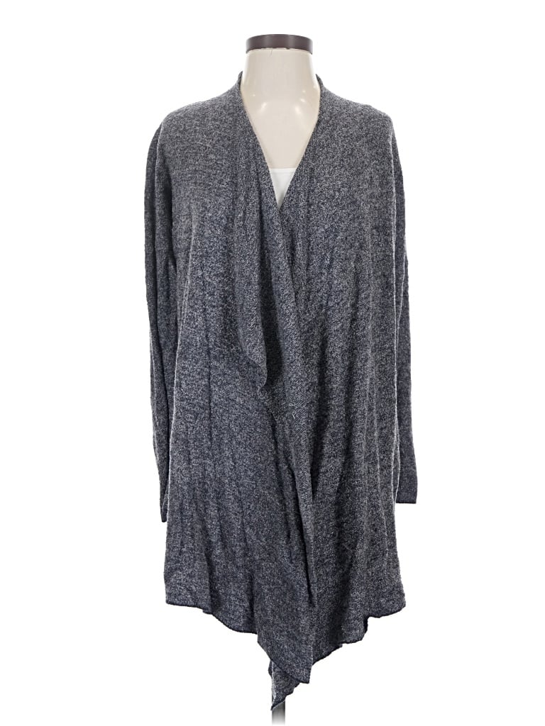 Pre-owned Barefoot Dreams Cardigan Sweater In Gray