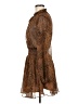Forever 21 Animal Print Brown Cocktail Dress Size MedEstimated - photo 5
