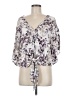 Assorted Brands 100% Rayon Purple 3/4 Sleeve Blouse Size M - photo 1