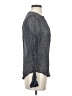 Paige 100% Silk Gray Long Sleeve Silk Top Size S - photo 4