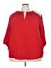 MICHAEL Michael Kors Red 3/4 Sleeve T-Shirt Size 3X - photo 1
