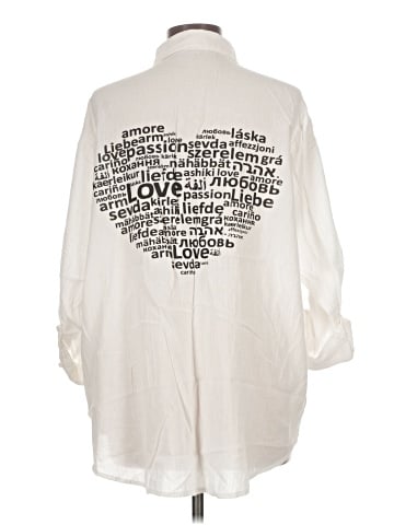 Elan 3/4 Sleeve Button-Down Shirt (view 2)