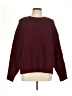 Ann Taylor LOFT Solid Burgundy Pullover Sweater Size L - photo 1