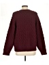 Ann Taylor LOFT Solid Burgundy Pullover Sweater Size L - photo 2