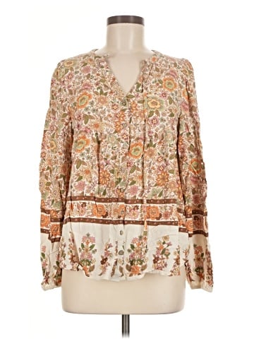 Blu Pepper Long Sleeve Blouse (view 1)