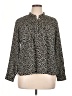 J.Crew Mercantile 100% Polyester Polka Dots Black Long Sleeve Blouse Size 14 - photo 1