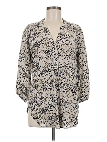 Amour Vert 3/4 Sleeve Silk Top (view 1)
