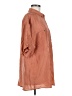 Compagnie Internationale Express 100% Silk Orange button down Size M - photo 4