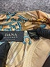 Dana Buchman 100% Silk Print Tan Blouse Size 12 Petite - photo 7