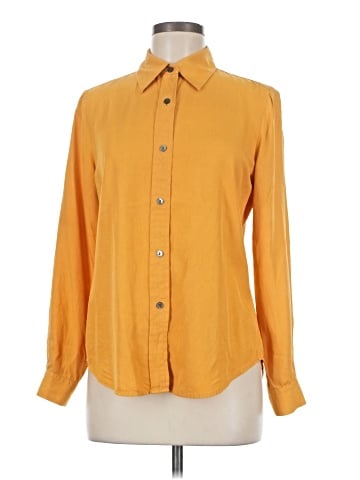 Ann Taylor Long Sleeve Silk Top (view 1)