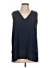 MICHAEL Michael Kors Blue Sleeveless Blouse Size L - photo 1