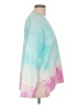 Kokun 100% Cotton Tie-dye Teal Pullover Sweater Size L - photo 4
