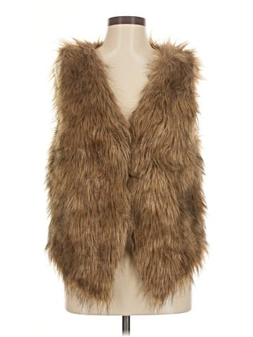 Assorted Brands Faux Fur Vest - front