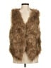 Assorted Brands Brown Faux Fur Vest Size M - photo 1