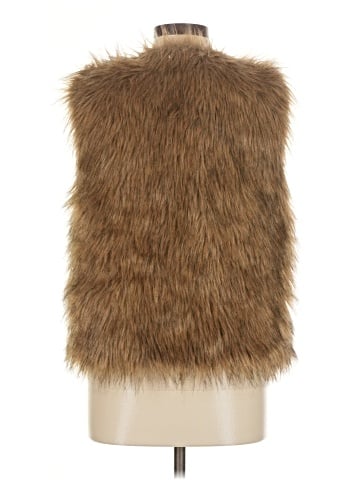 Assorted Brands Faux Fur Vest - back