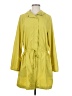 Eileen Fisher 100% Polyester Solid Green Yellow Raincoat Size S - photo 1