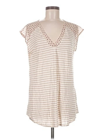 Little Yellow Button Sleeveless Blouse (view 1)
