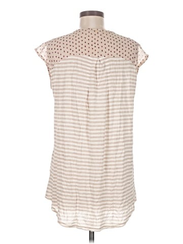Little Yellow Button Sleeveless Blouse (view 2)