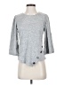 Adrienne Vittadini Gray 3/4 Sleeve Top Size S - photo 1